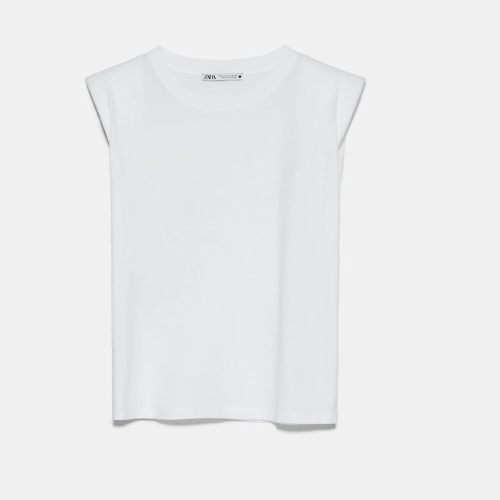 ZARA Shoulder Pad Shirt